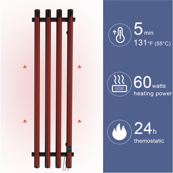 senplus Wall Mounted Electric Towel Warmer & Reviews Wayfair Canada